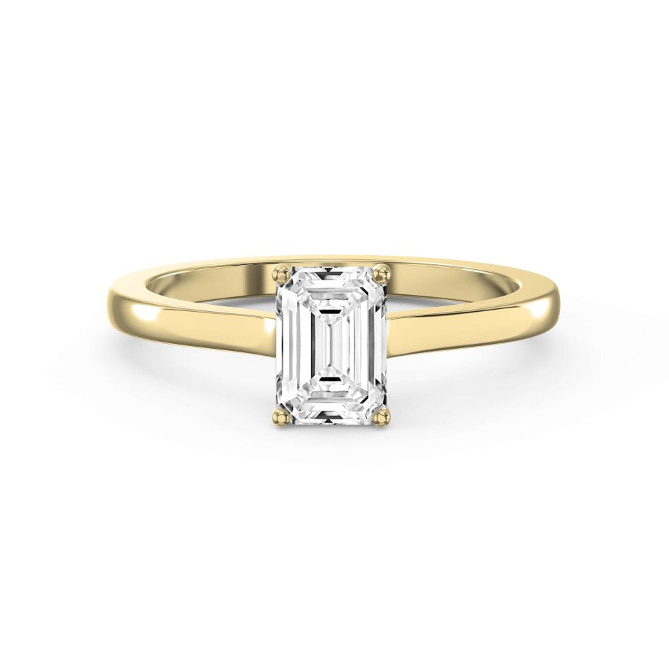 Classic 4-Prong Solitaire Engagement Ring Choose Your Diamond – Natural or Lab-Grown