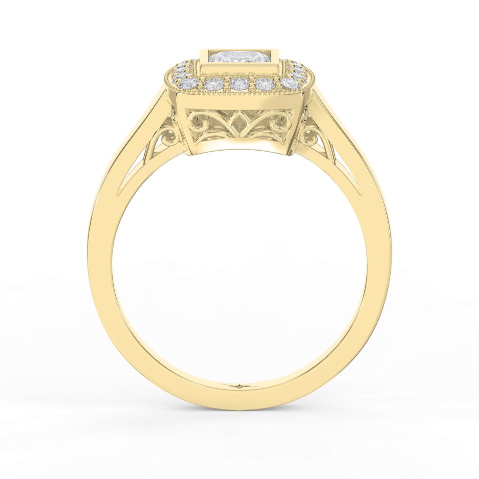 Princess Cut Diamond Heritage Ring – Choose Lab-Grown