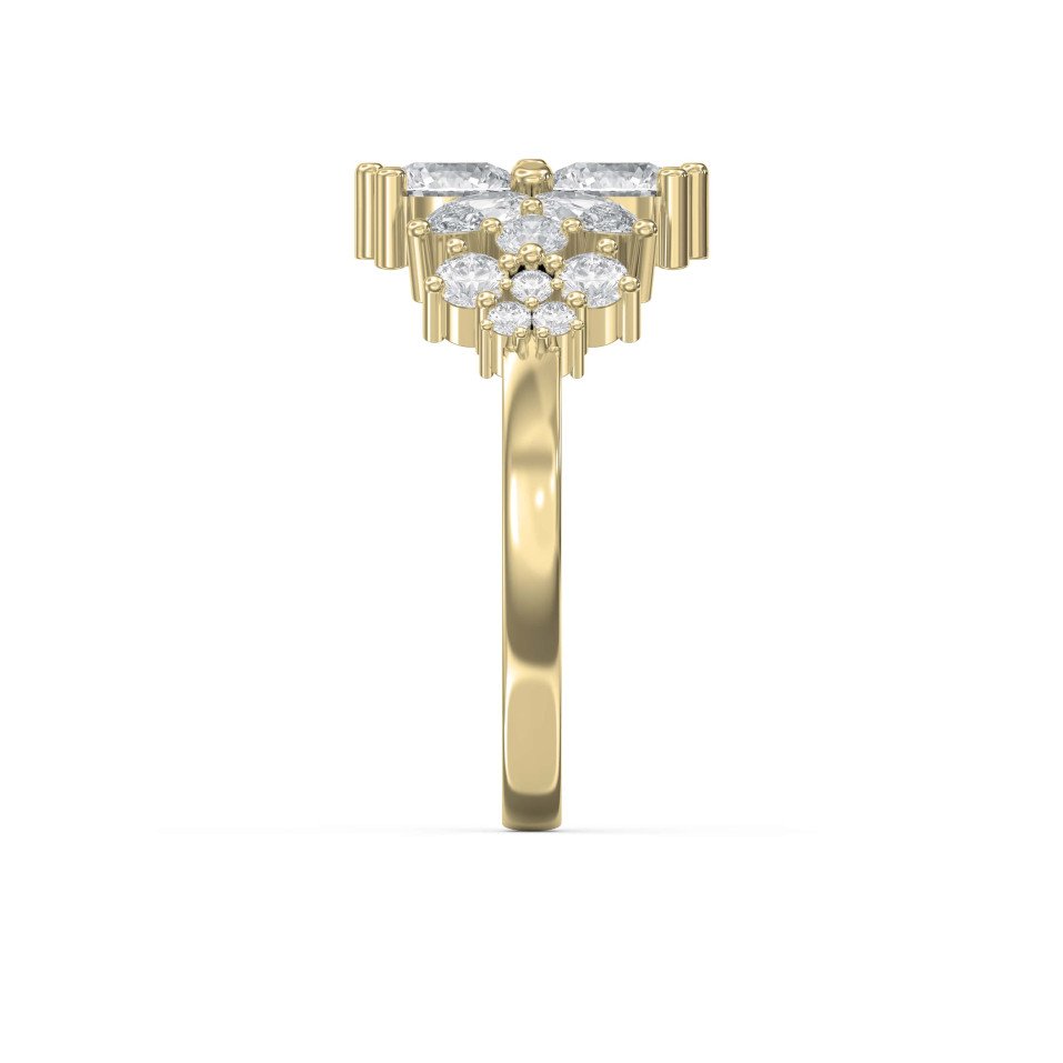3.00 Carat Marquise & Round Diamond Ring for Women – Lab-Grown & Natural Diamond Brilliance