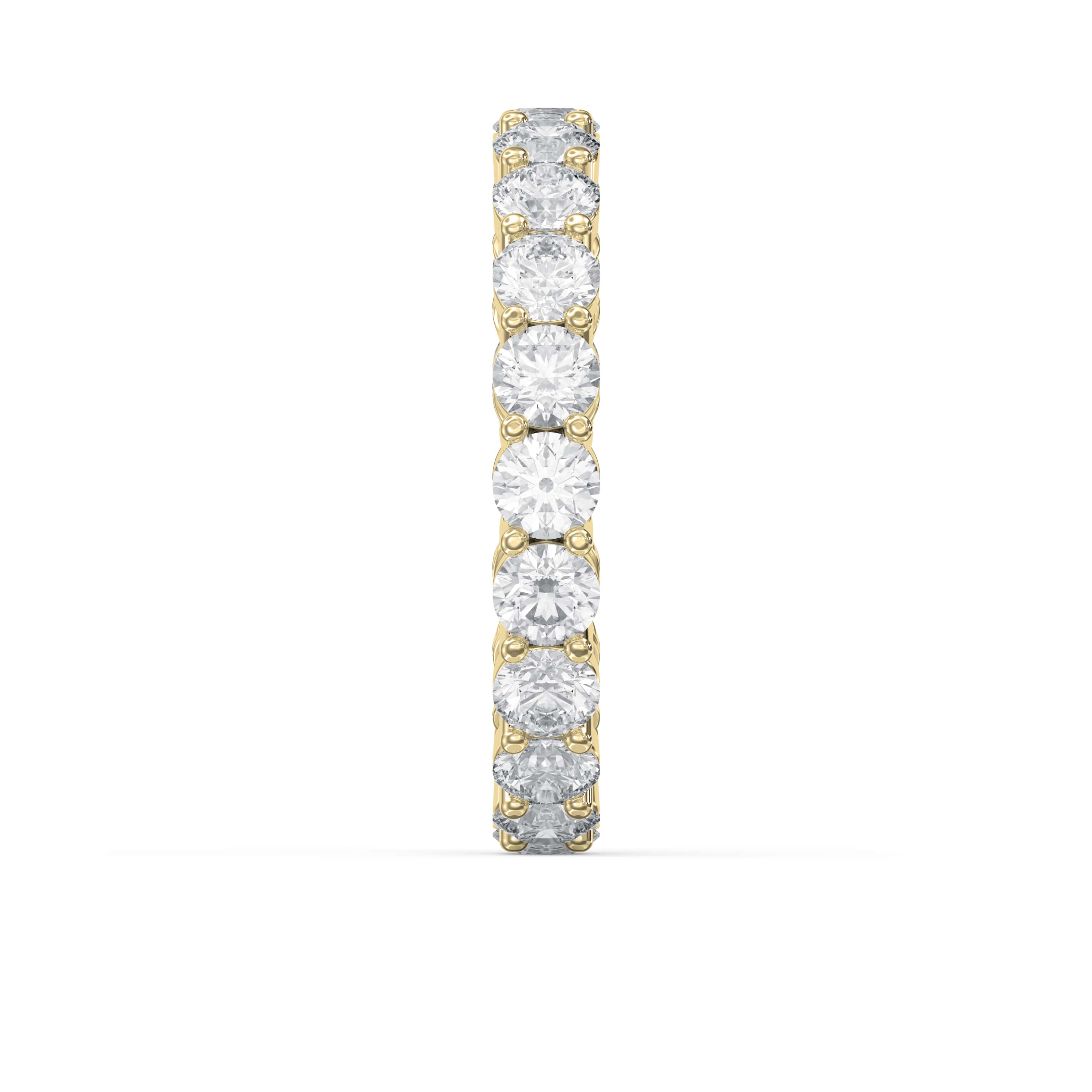 3.40 Ct Round Shape Diamond Eternity Band – Lab-Grown & Natural Diamond Options