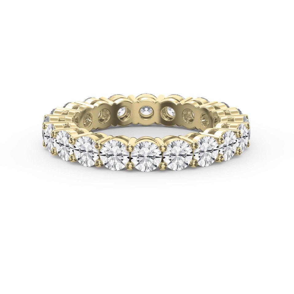 3.40 Ct Round Shape Diamond Eternity Band – Lab-Grown & Natural Diamond Options