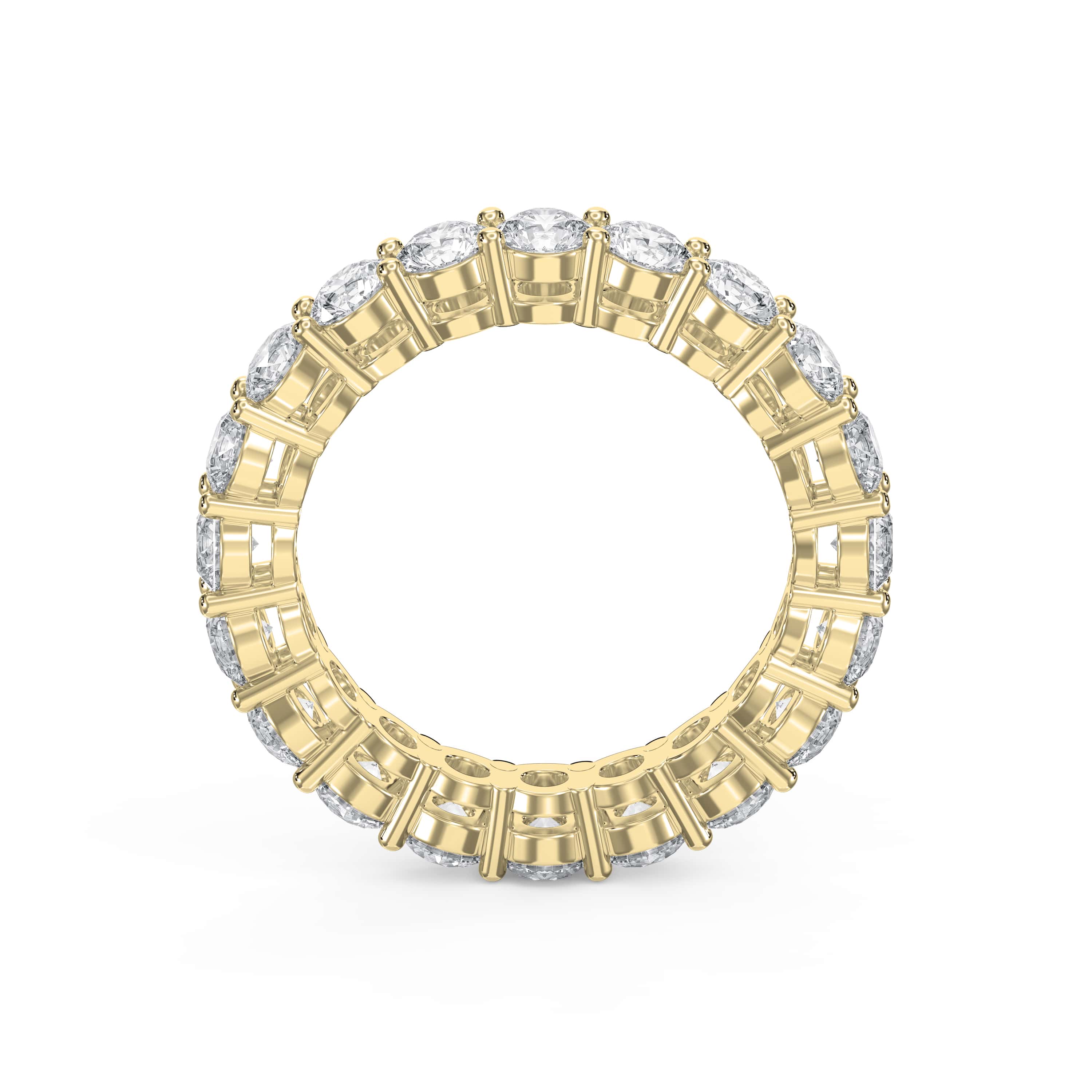 3.40 Ct Round Shape Diamond Eternity Band – Lab-Grown & Natural Diamond Options